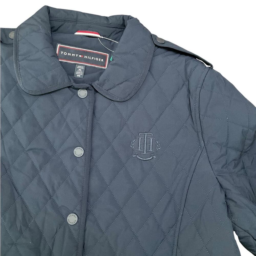 Tommy Hilfiger Women’s Blue Quilted Jacket Blue Size XL NWT - Picture 5 of 8